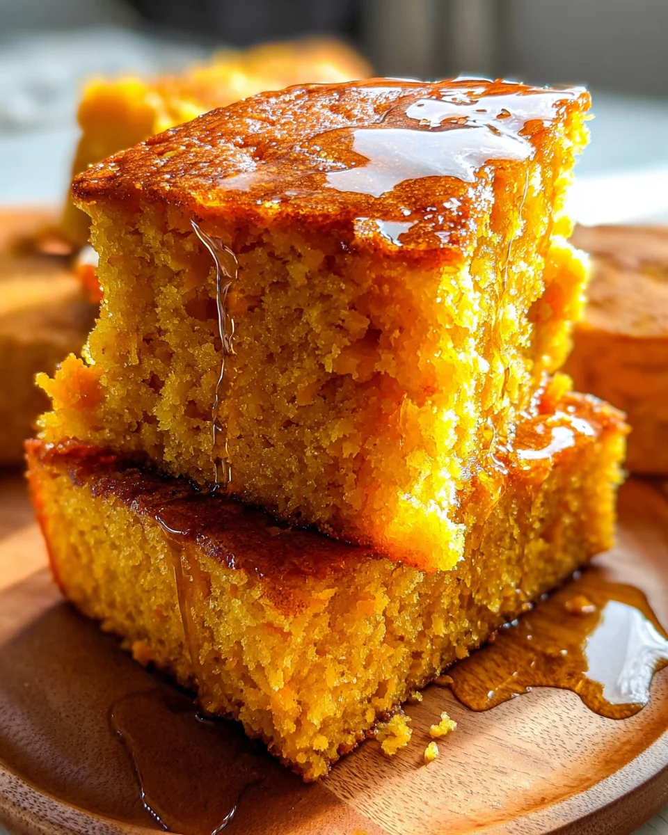 Honey Butter Sweet Potato Cornbread