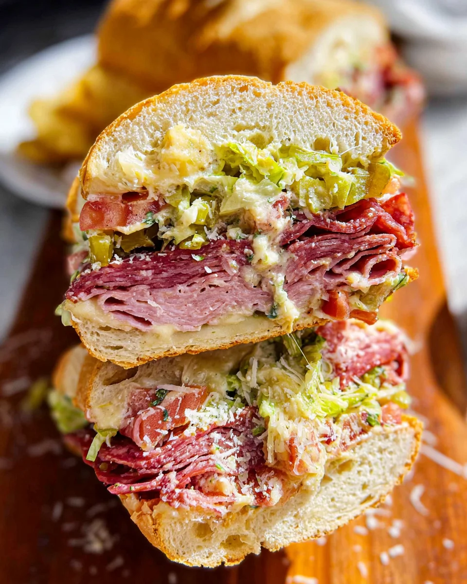 Italian Grinder Salad Sandwich (TikTok Viral Recipe)