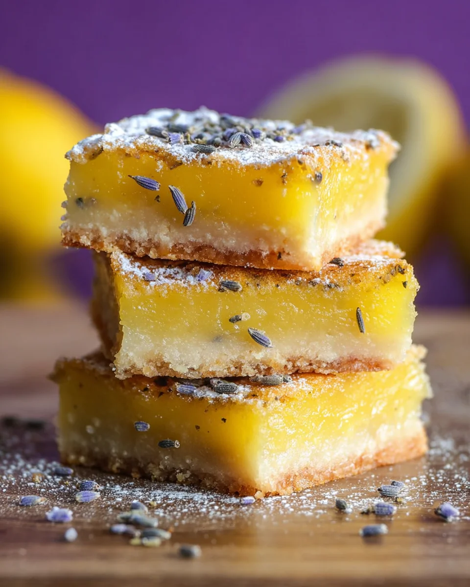 Lavender Lemon Bars