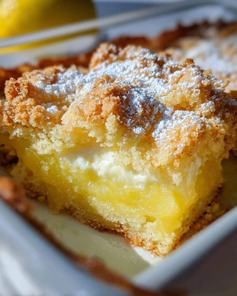 Lemon Cream Cheese Dump Cake Recipe