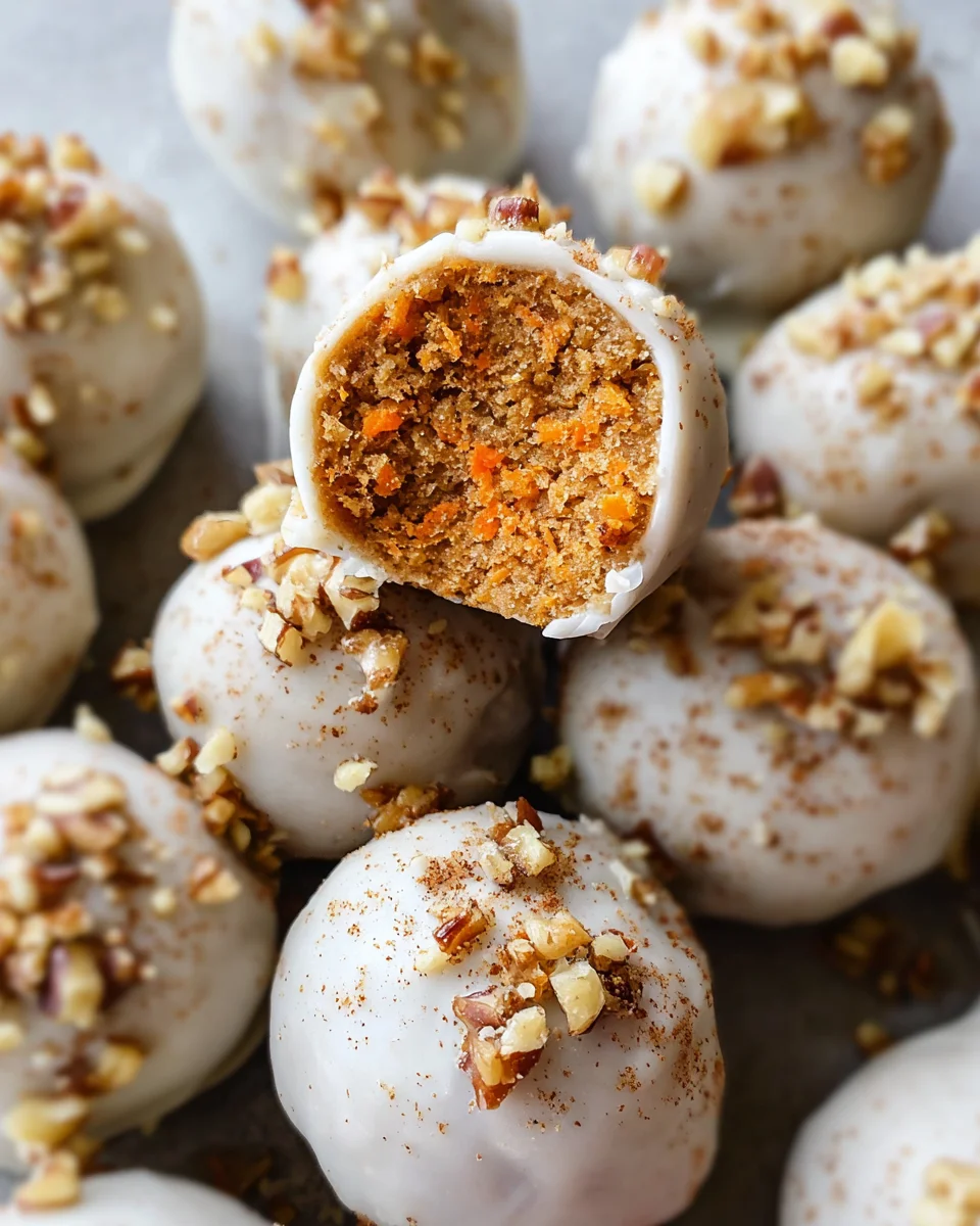 No Bake Carrot Cake Bites