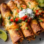 Oven Baked Chicken Taquitos Recipe