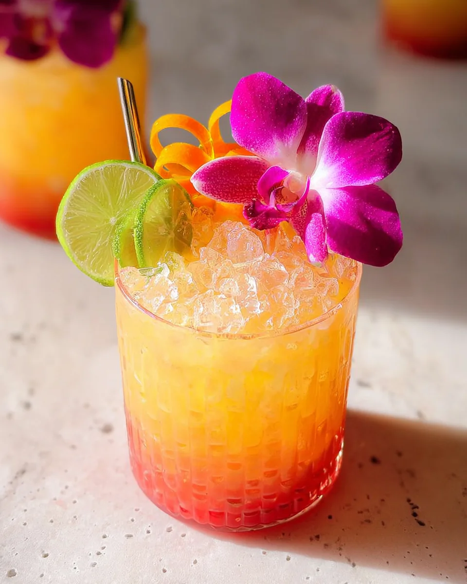 Pineapple Mango Rum Punch Recipe That is Almost too Pretty to Drink