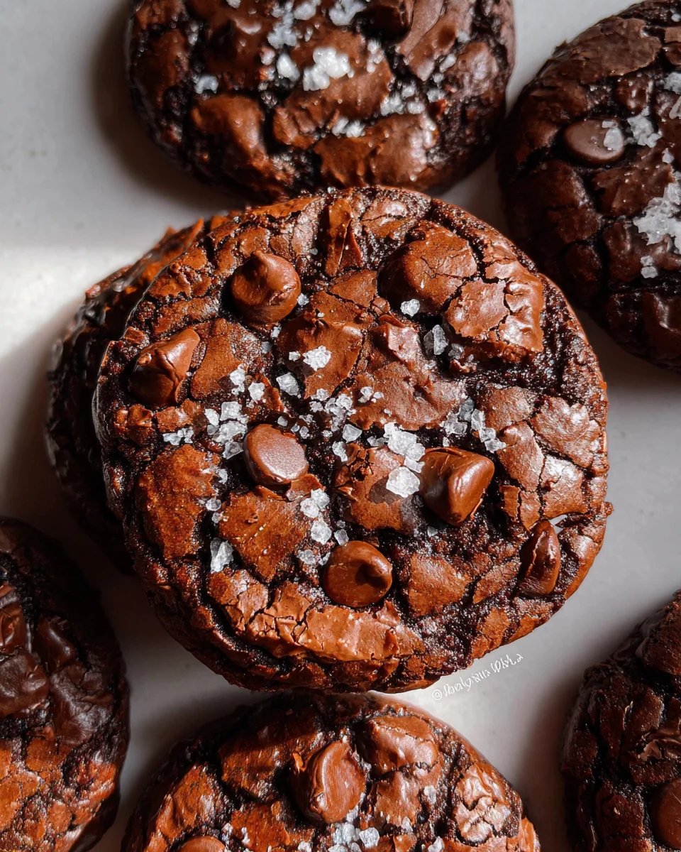 Salted Brownie Cookies