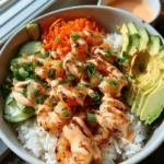Shrimp Rice Bowls with Spicy Mayo