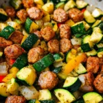 Skillet Sausage and Zucchini
